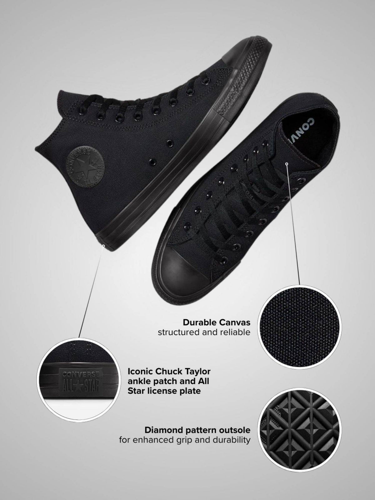 Unisex Chuck Taylor All Star High Top Sneakers | SN09 - view 2