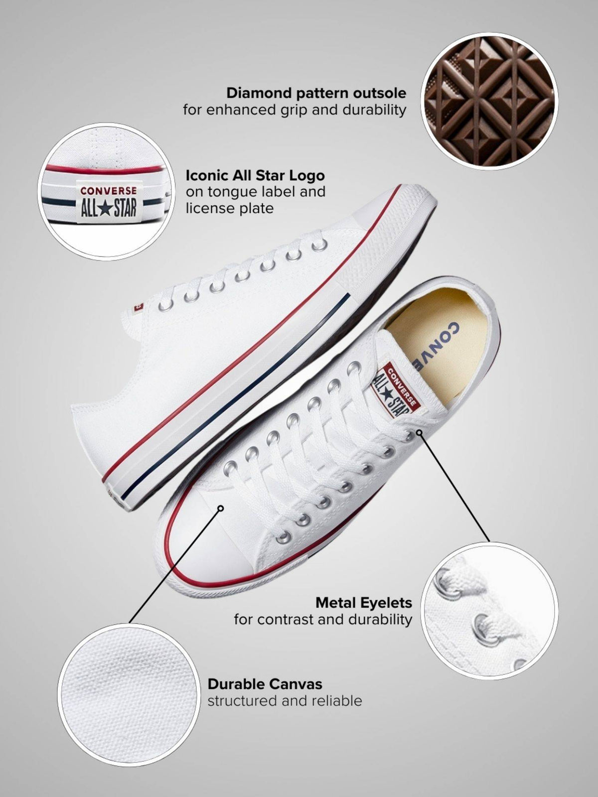 Unisex Chuck Taylor All Star Low Top Sneakers | SN09 - view 2