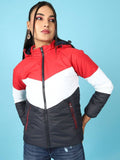 Women Polyester Teal Solid High Neck Jacket | JC78 - view 15