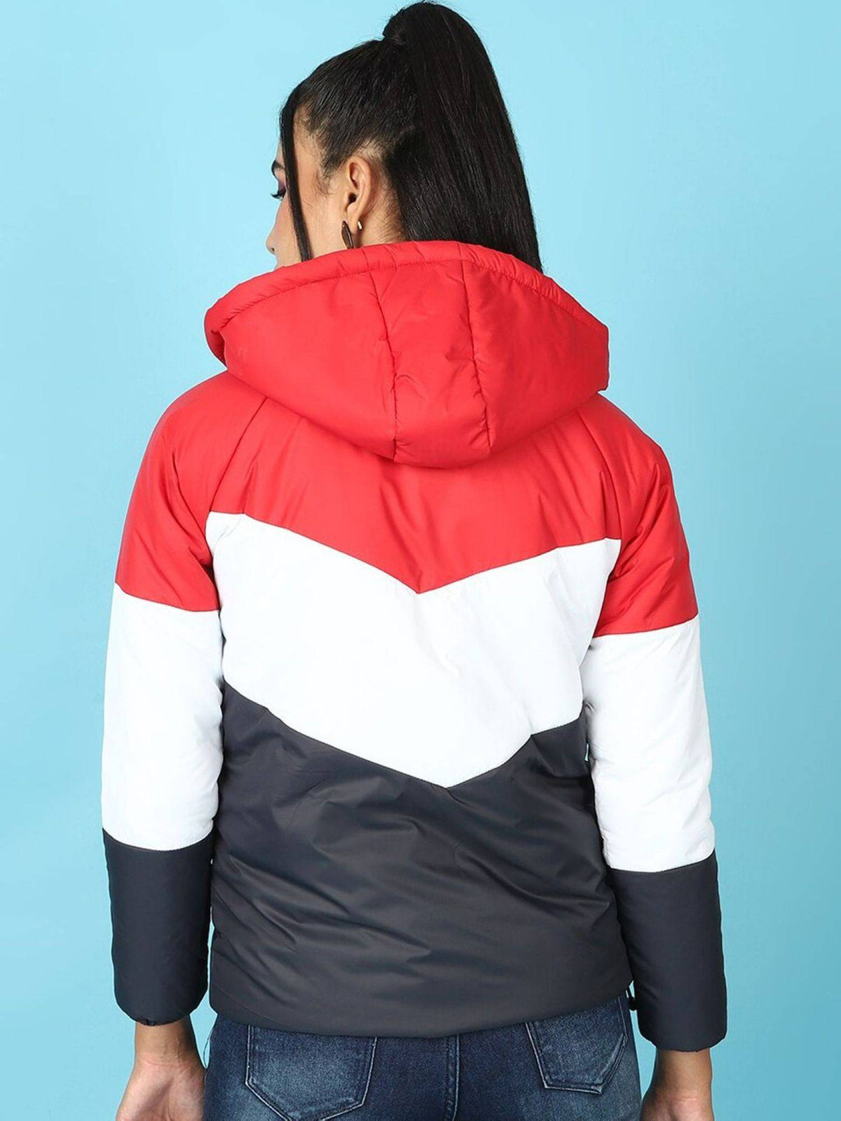 Women Polyester Olive Solid High Neck Jacket | JC78 - view 19