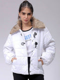 Women Polyester Yellow Solid Collar Neck Jacket | JC78 - view 8