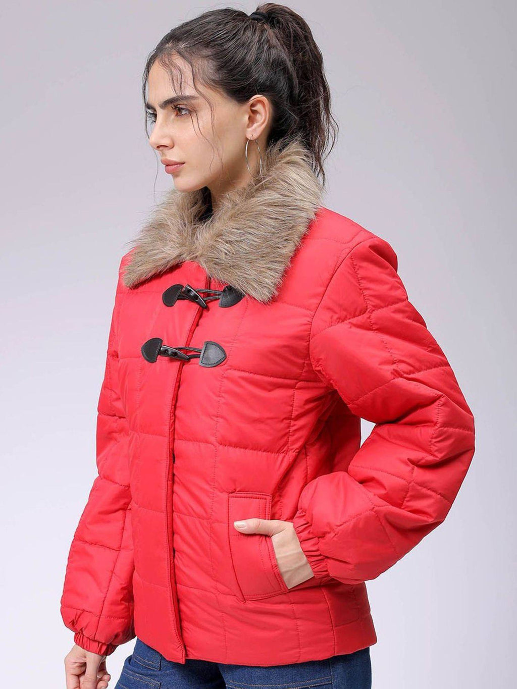 Women Polyester Yellow Solid Collar Neck Jacket | JC78 - view 24