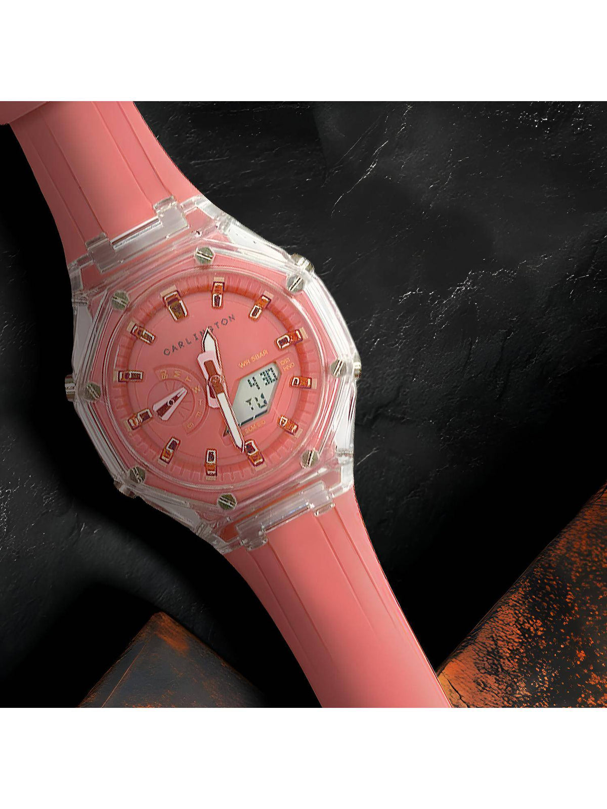 Velocity Series Pink Analog-Digital Sports Watch (8088) | W92 - view 2