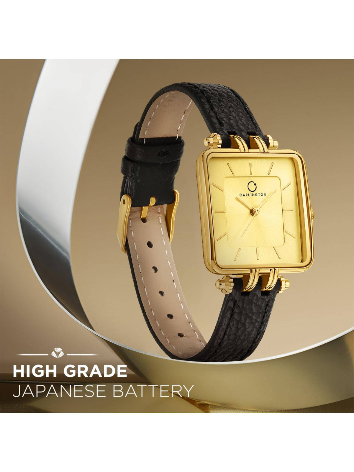 Aura Series Gold Analog Women Wrist Watch (209) | W92 - view 1