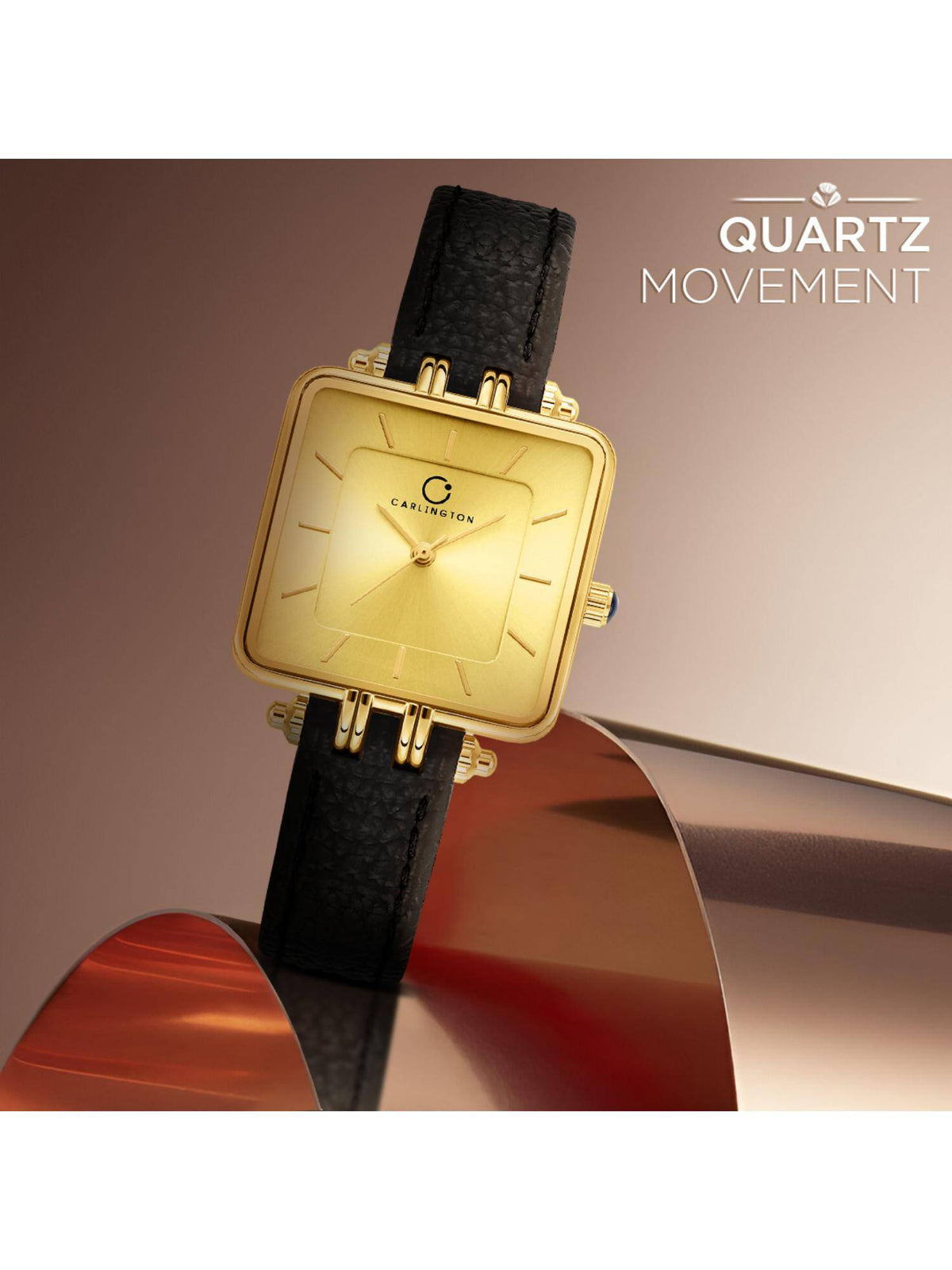 Aura Series Gold Analog Women Wrist Watch (209) | W92 - view 3