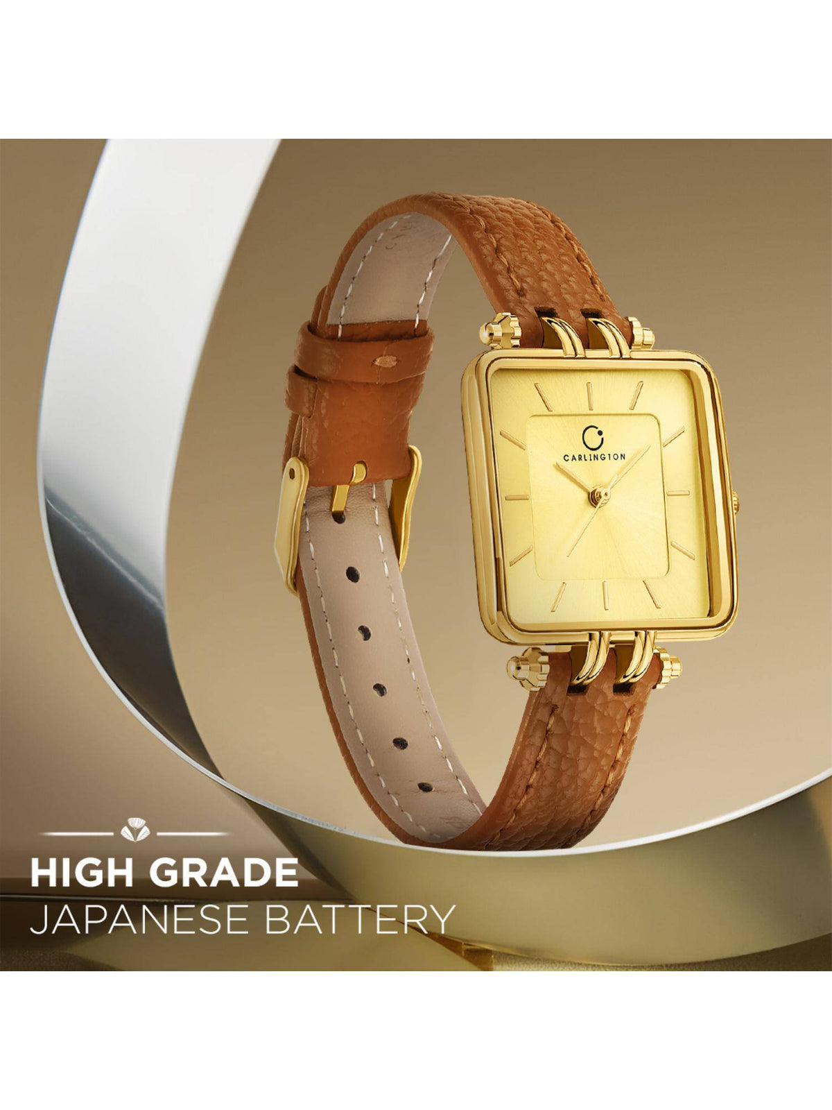 Aura Series Gold Analog Women Wrist Watch (209) | W92 - view 1