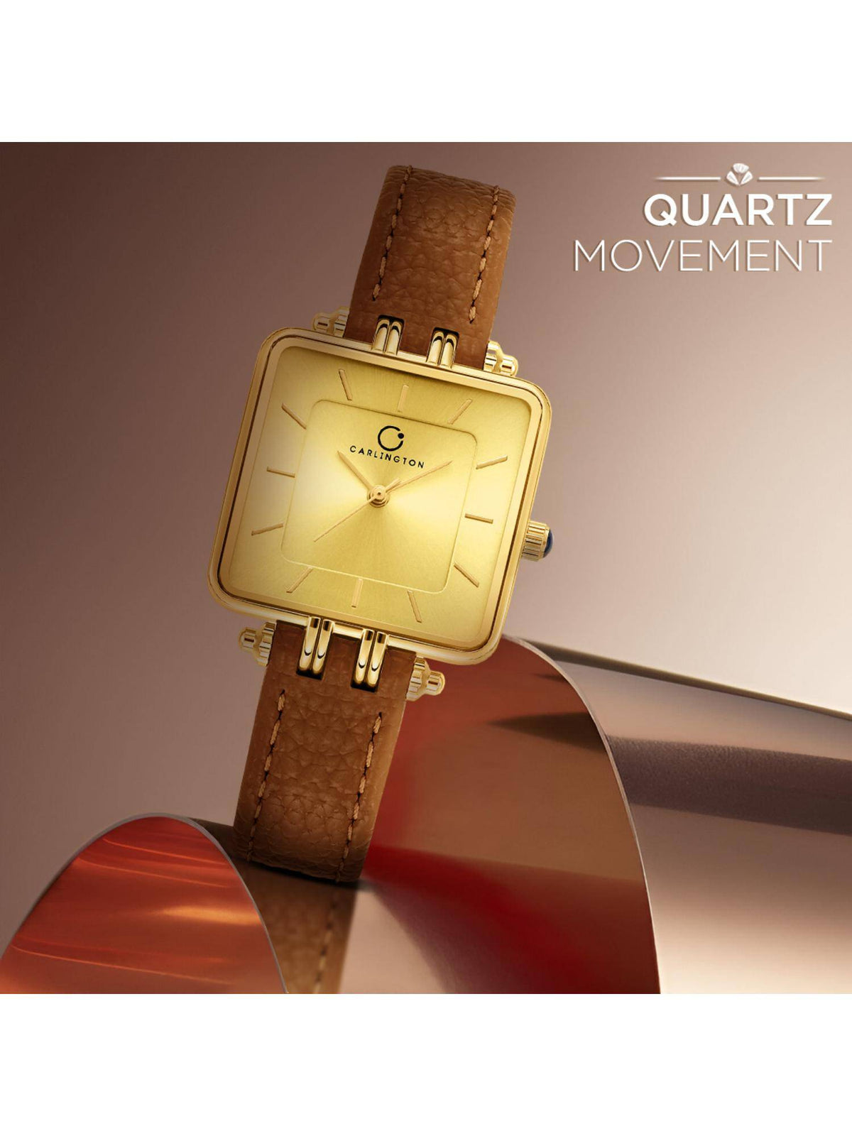 Aura Series Gold Analog Women Wrist Watch (209) | W92 - view 3