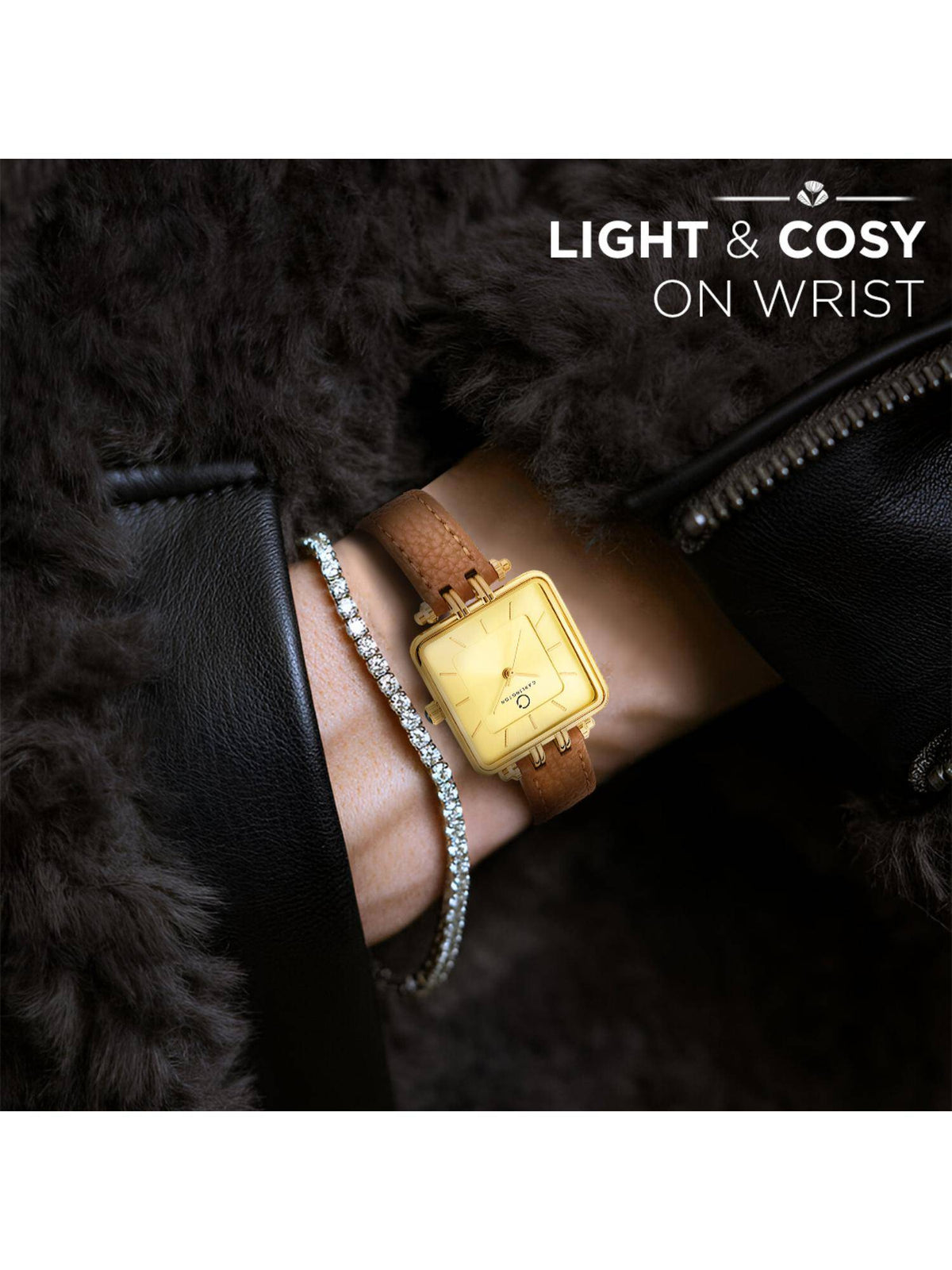 Aura Series Gold Analog Women Wrist Watch (209) | W92 - view 4