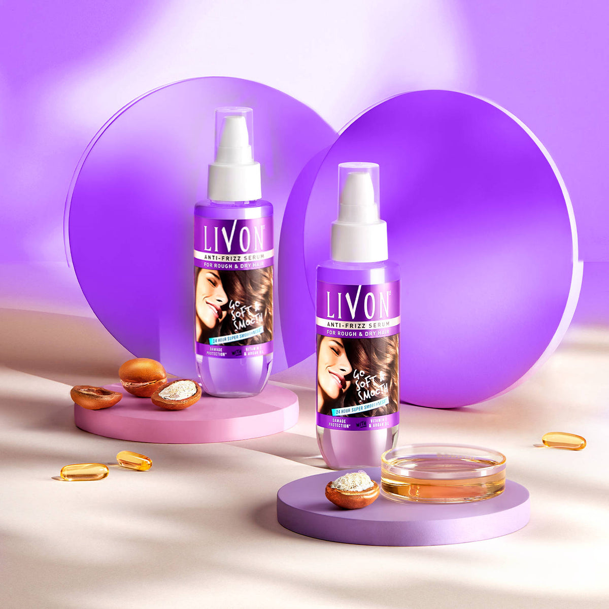 Hair Serum for Women for Dry and Rough Hair 24-Hour Frizz-Free\Smoothness | H85 - view 4