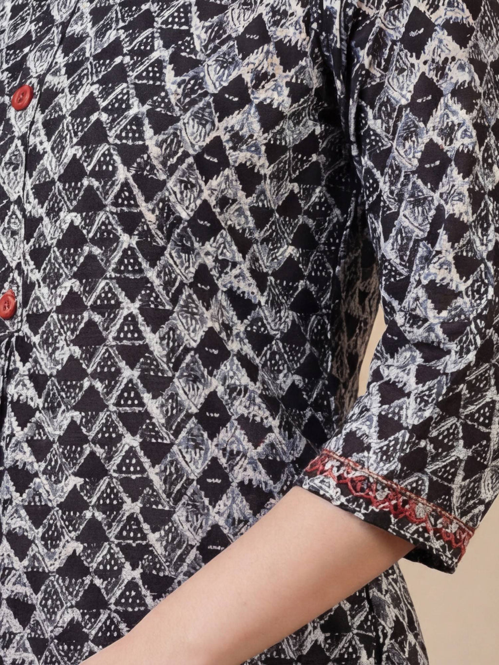 Women Print Pure Cotton Straight Kurta | FY93 - view 18