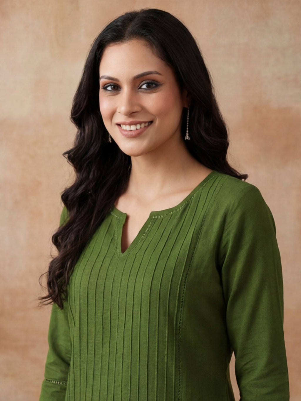 Women Black Woven Design Embroidered Straight Pure Cotton Kurta | FY93 - view 17