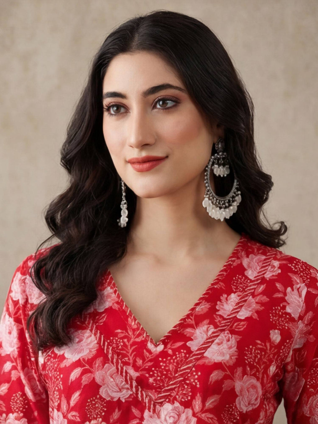 Floral Printed Straight Pure Cotton Kurta | KDG - view 11