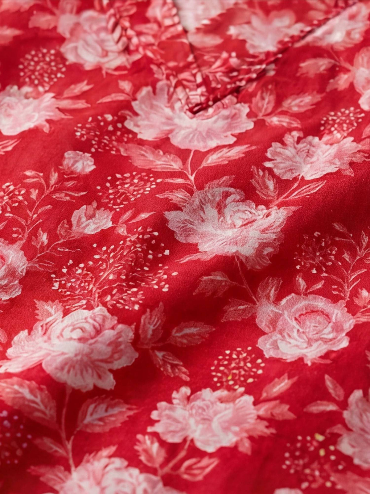 Floral Straight Pure Cotton Kurta | KDG - view 12