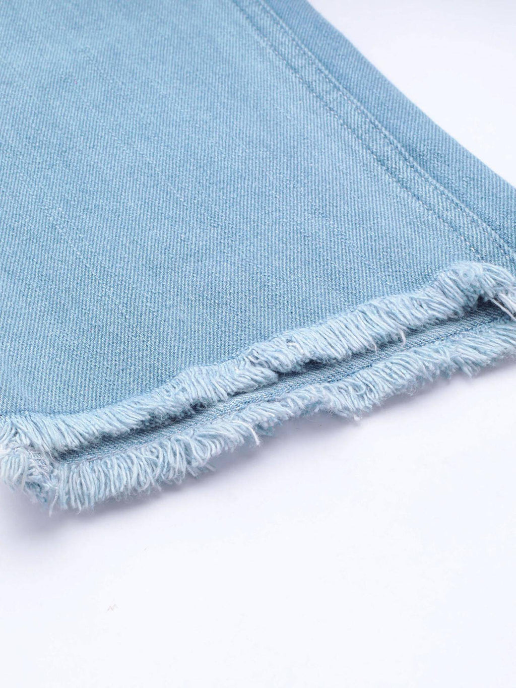 Blue Relaxed Fit Mid Rise Distressed Jeans | RF89 - view 7