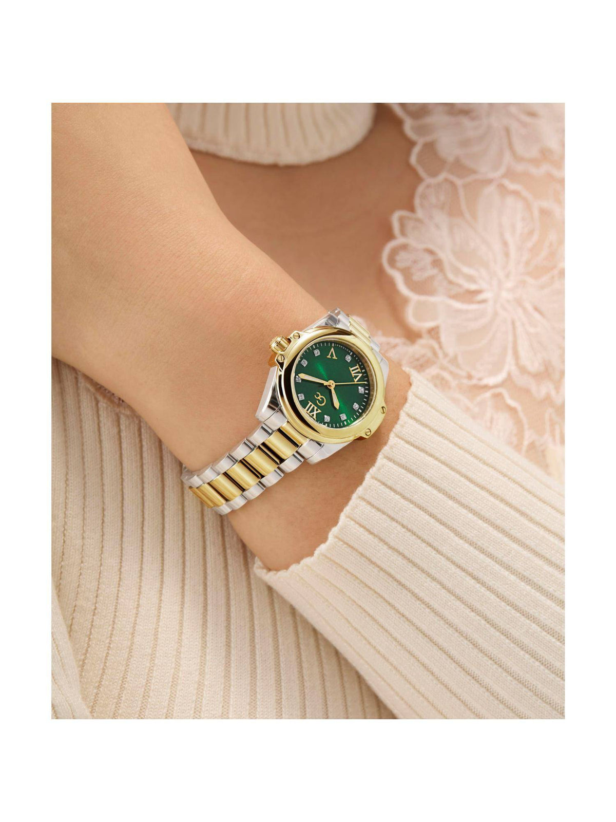 GUESS COLLECTION Bolt Lady Green Round Dial Analog Women's Watch - Z58002L9 (Medium) | W92 - view 1