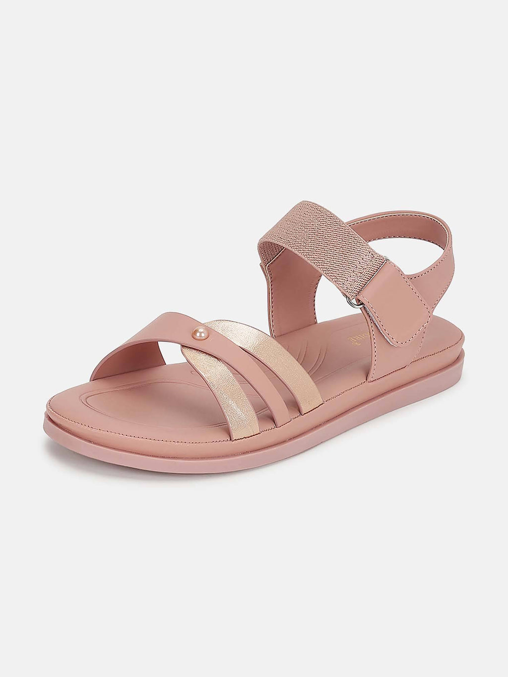 Women'S Pink Velcro Sandals | SD89 - view 5