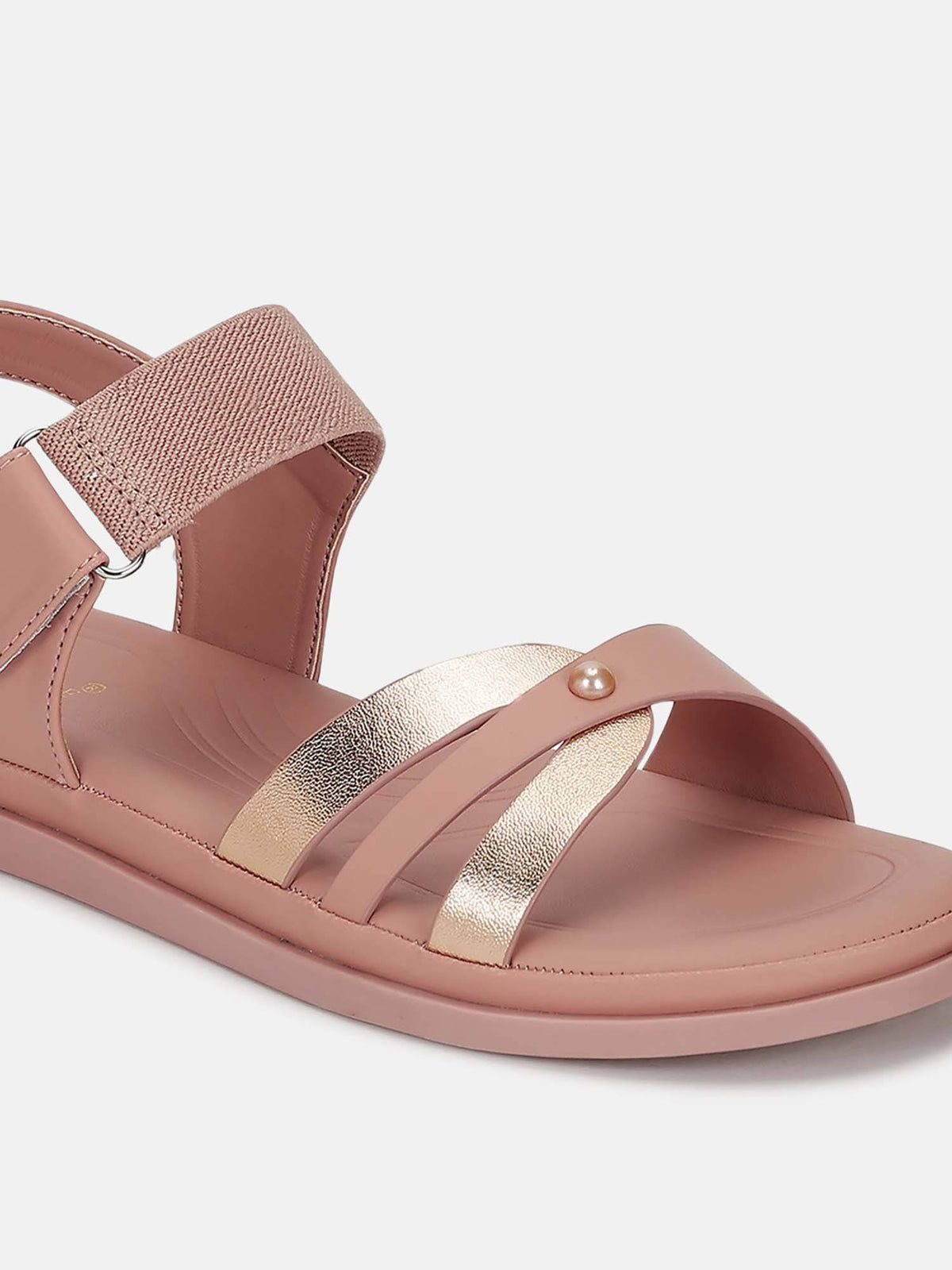 Women'S Pink Velcro Sandals | SD89 - view 6