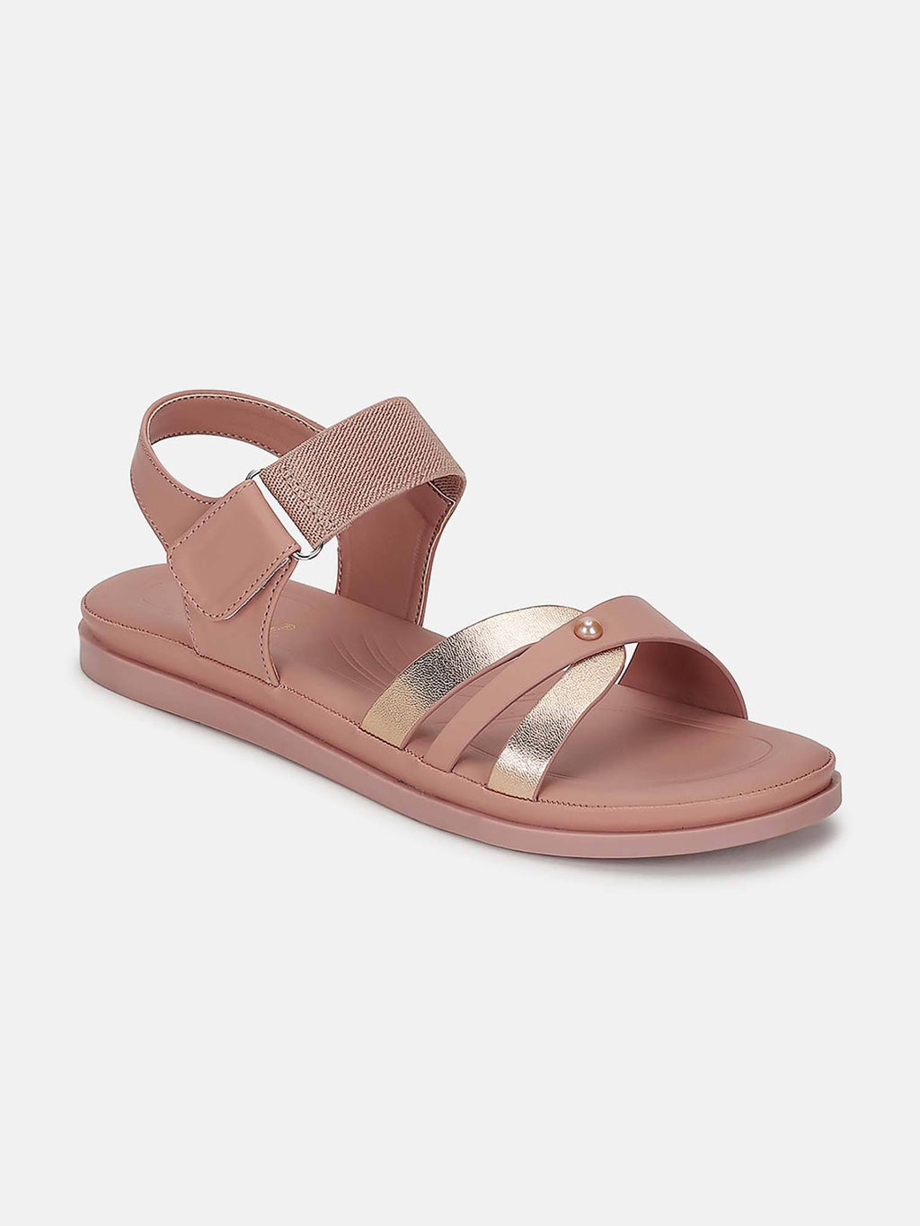 Women'S Black Velcro Sandals | SD89 - view 14