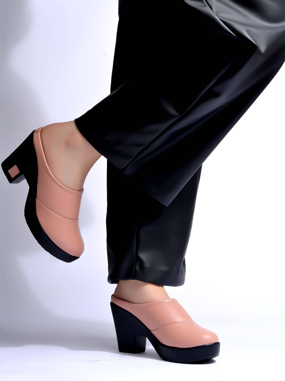 Stylish Smart Casual Black Pumps | H78 - view 11