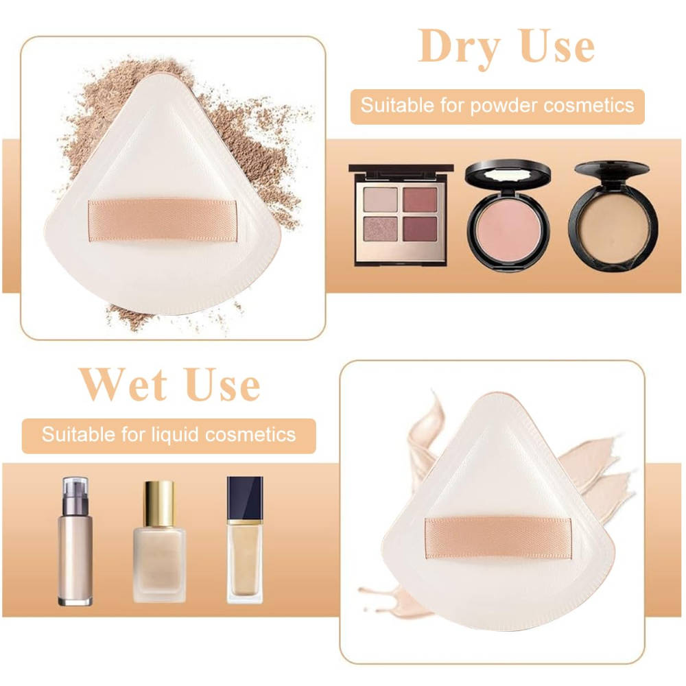 Pizza Powder Puff Dual Side Application For Face Makeup - Pack of 2 | C83 - view 3