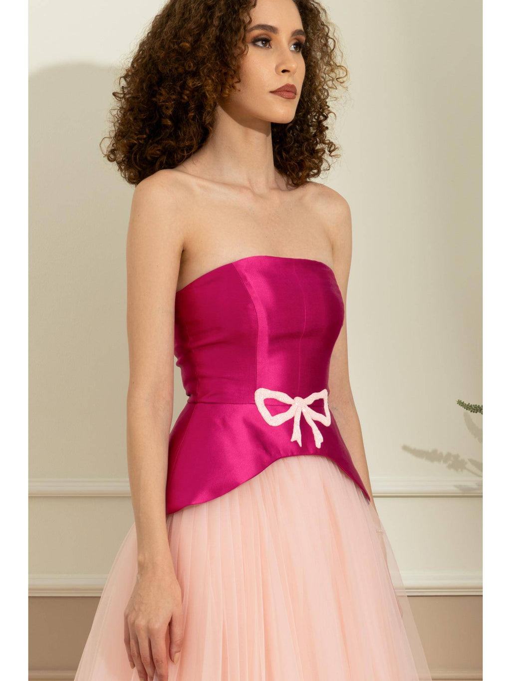 Audrey Pink Corset Top | TT90 - view 4