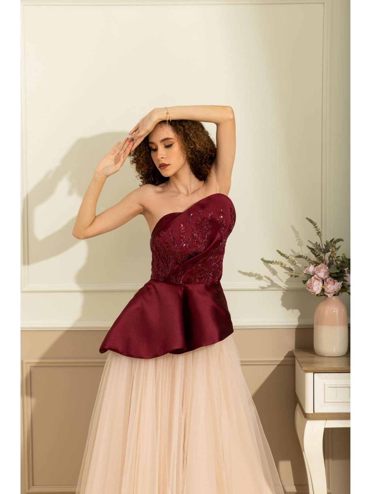 Audrey Red Seq Top | TT90 - view 2