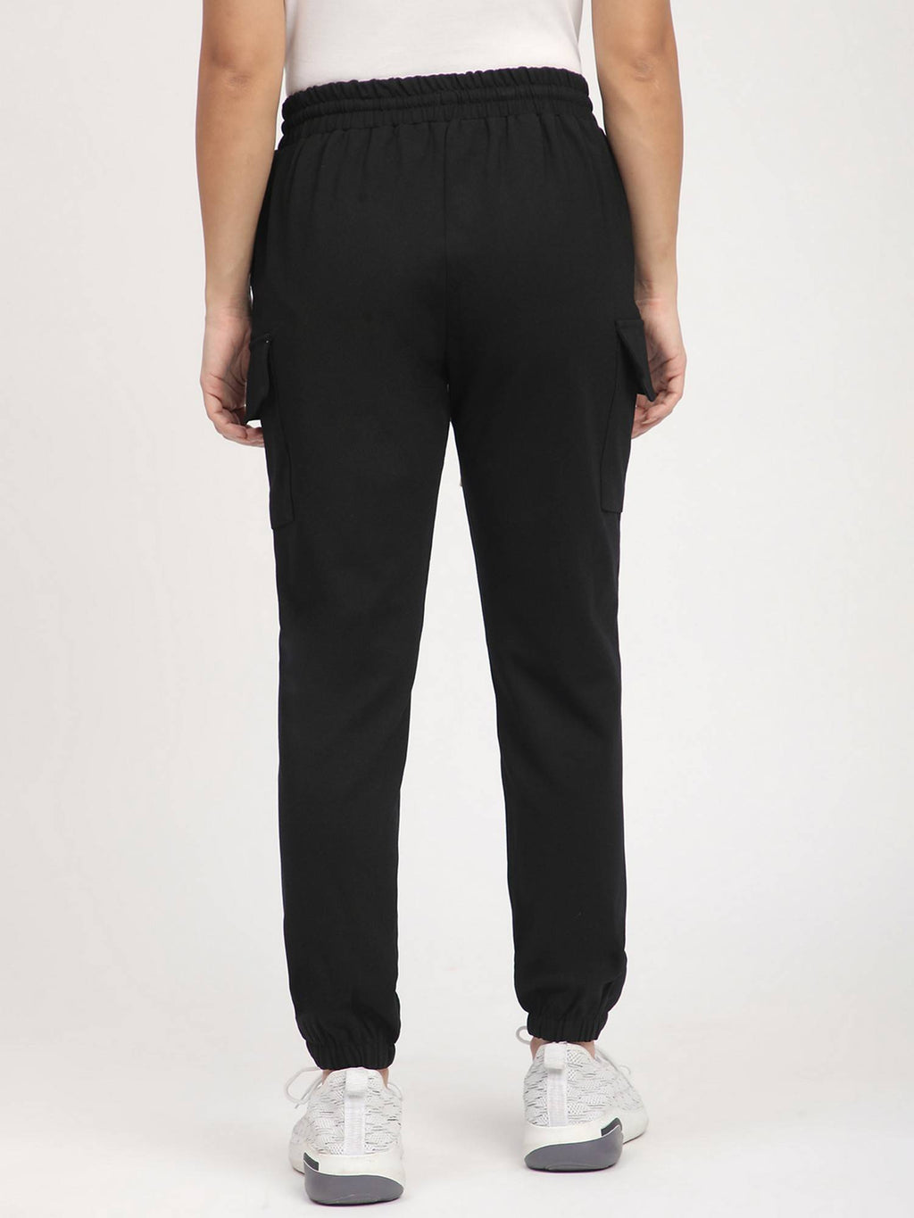 Olive Solid Relaxed Joggers | WJ89 - view 13