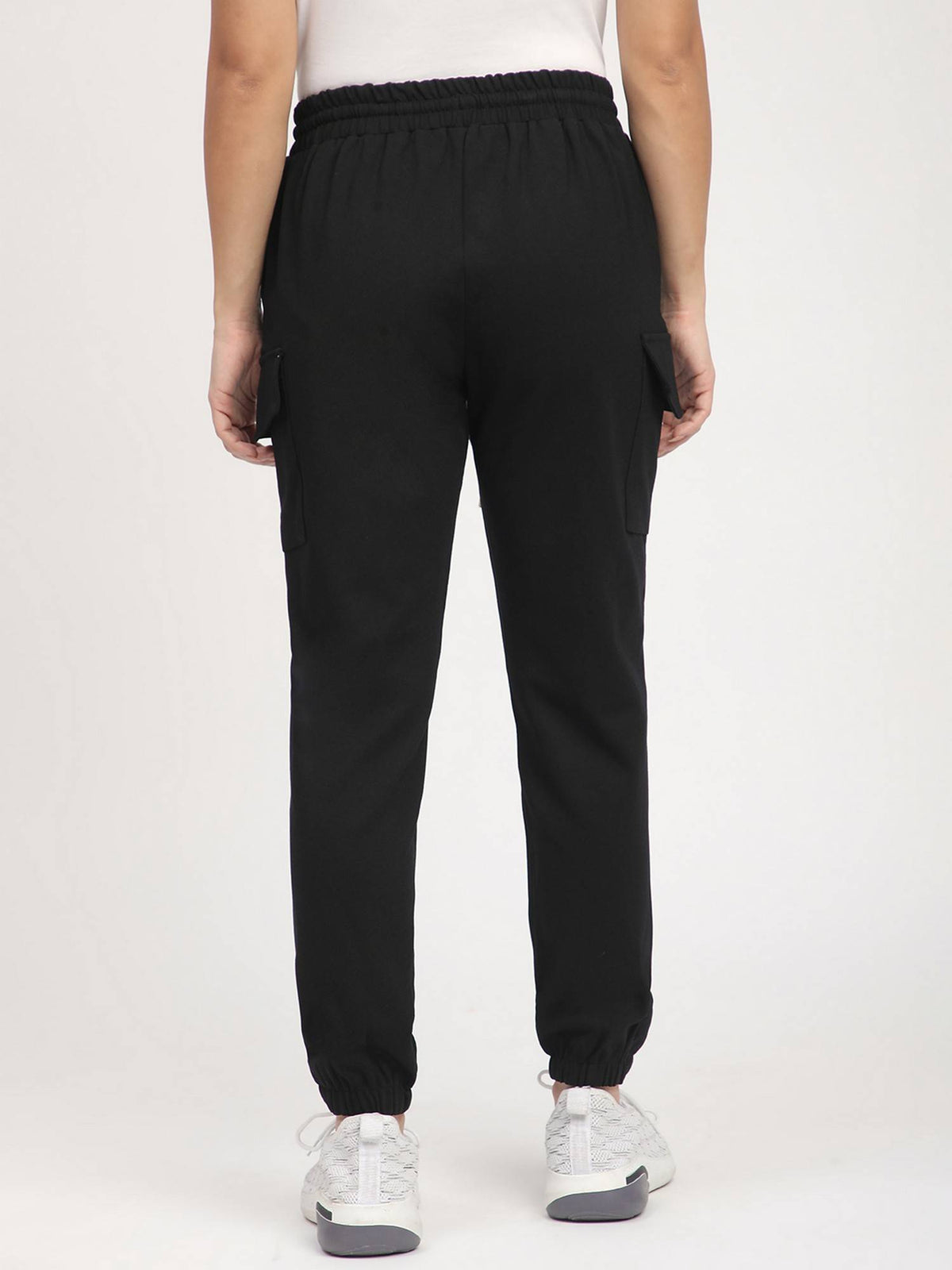 Olive Solid Relaxed Joggers | WJ89 - view 13