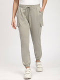 Black Solid Relaxed Joggers | WJ89 - view 6