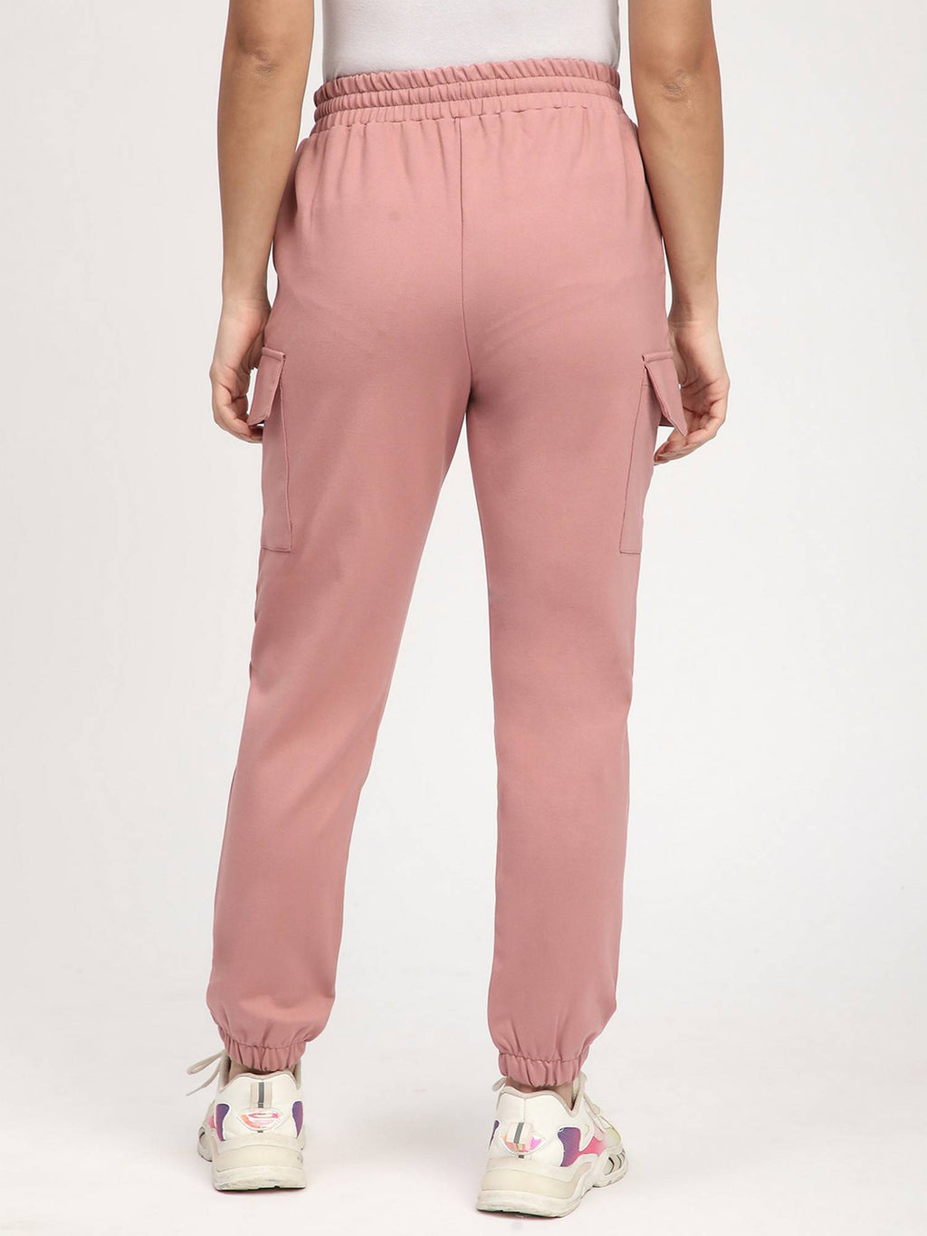 Black Solid Relaxed Joggers | WJ89 - view 13