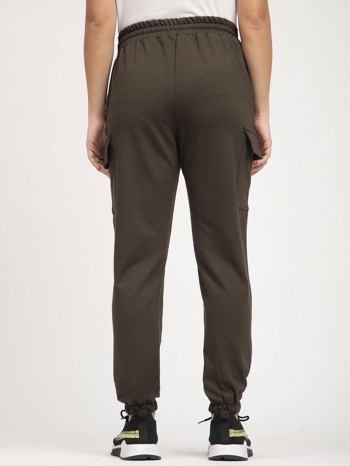 Black Solid Relaxed Joggers | WJ89 - view 18
