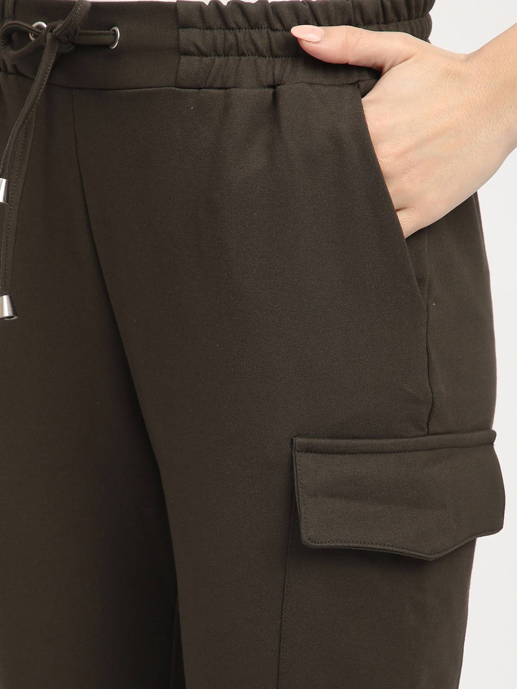 Black Solid Relaxed Joggers | WJ89 - view 20