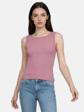 Brown Solid Regular Fit Tank Top | TT98 - view 6