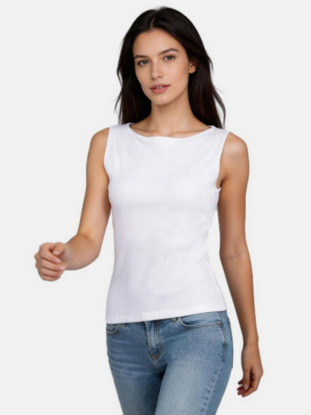 Pink Solid Regular Fit Tank Top | TT98 - view 11