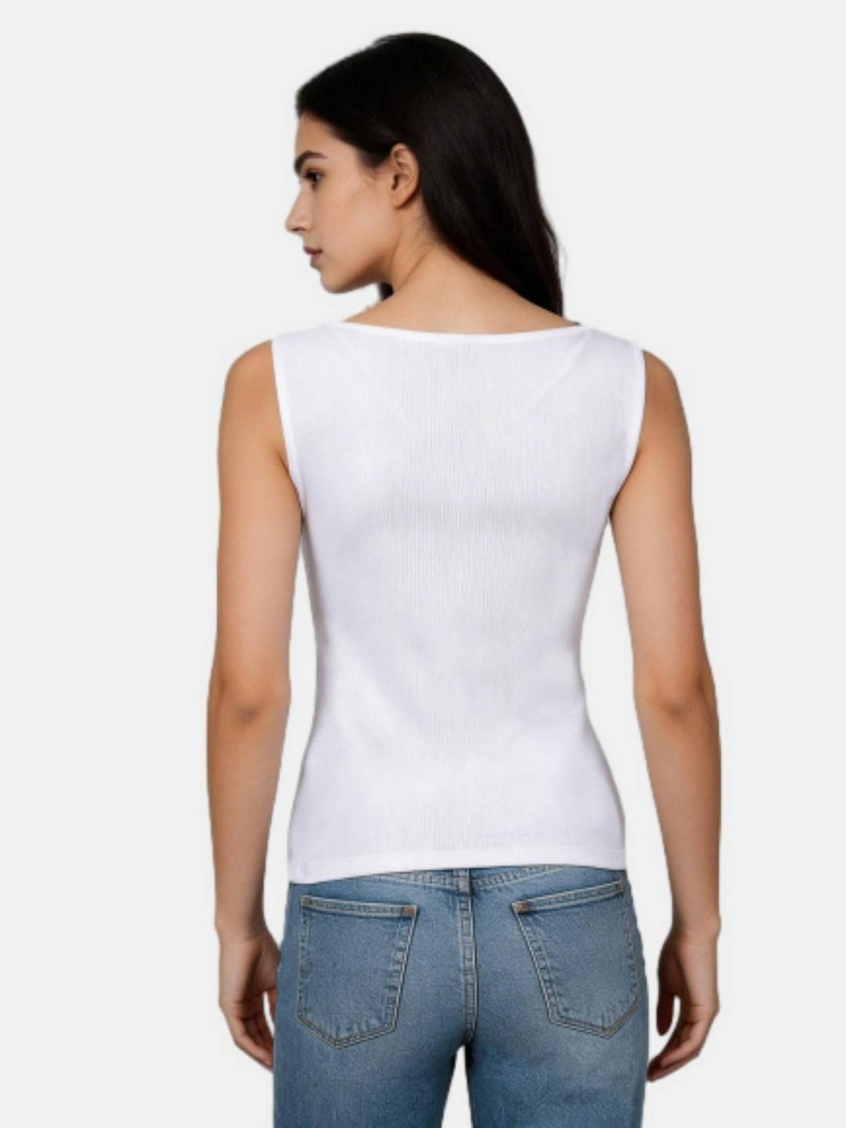 Pink Solid Regular Fit Tank Top | TT98 - view 12