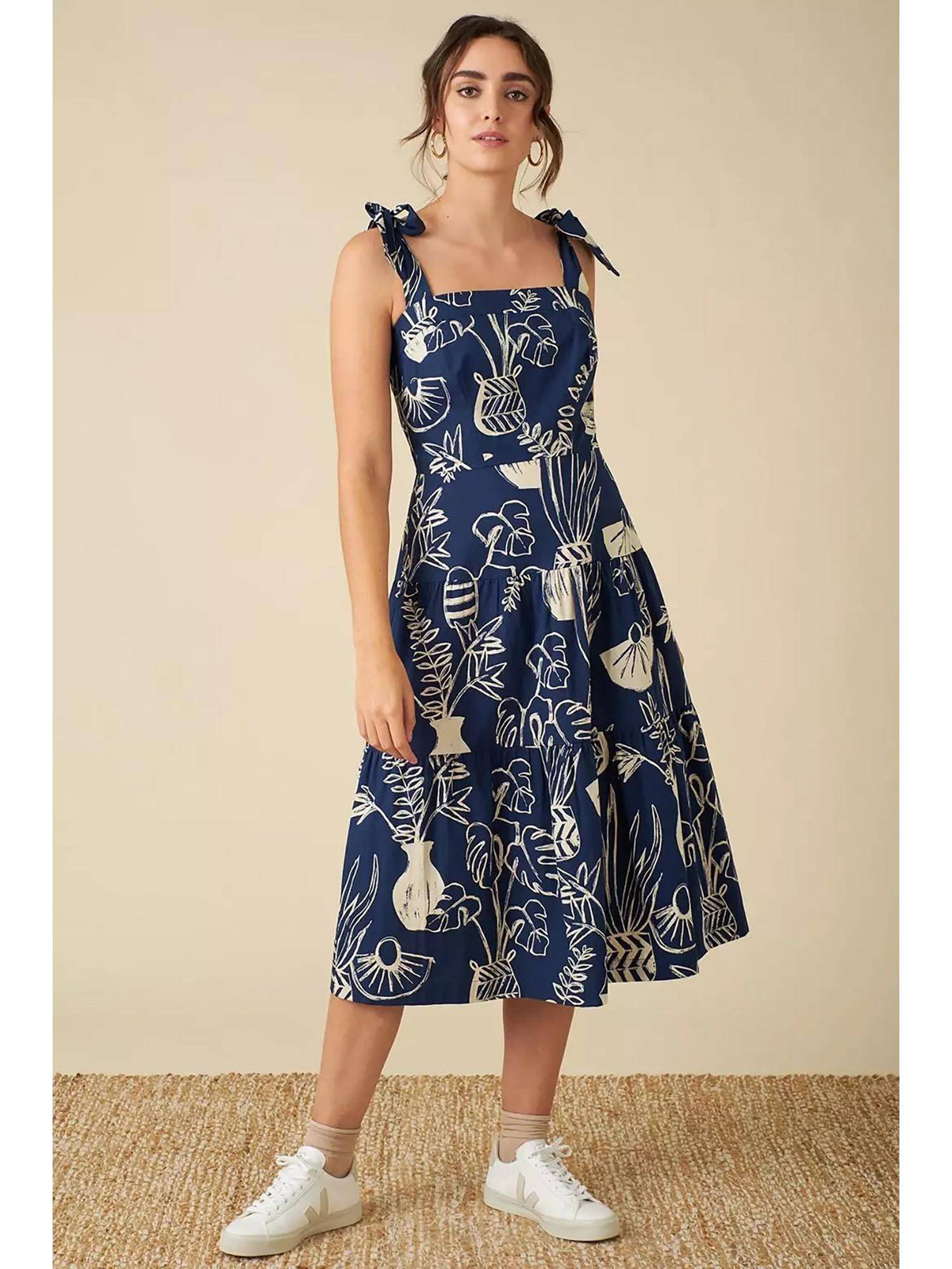 Square Neck Midi Dress | D56 - view 1