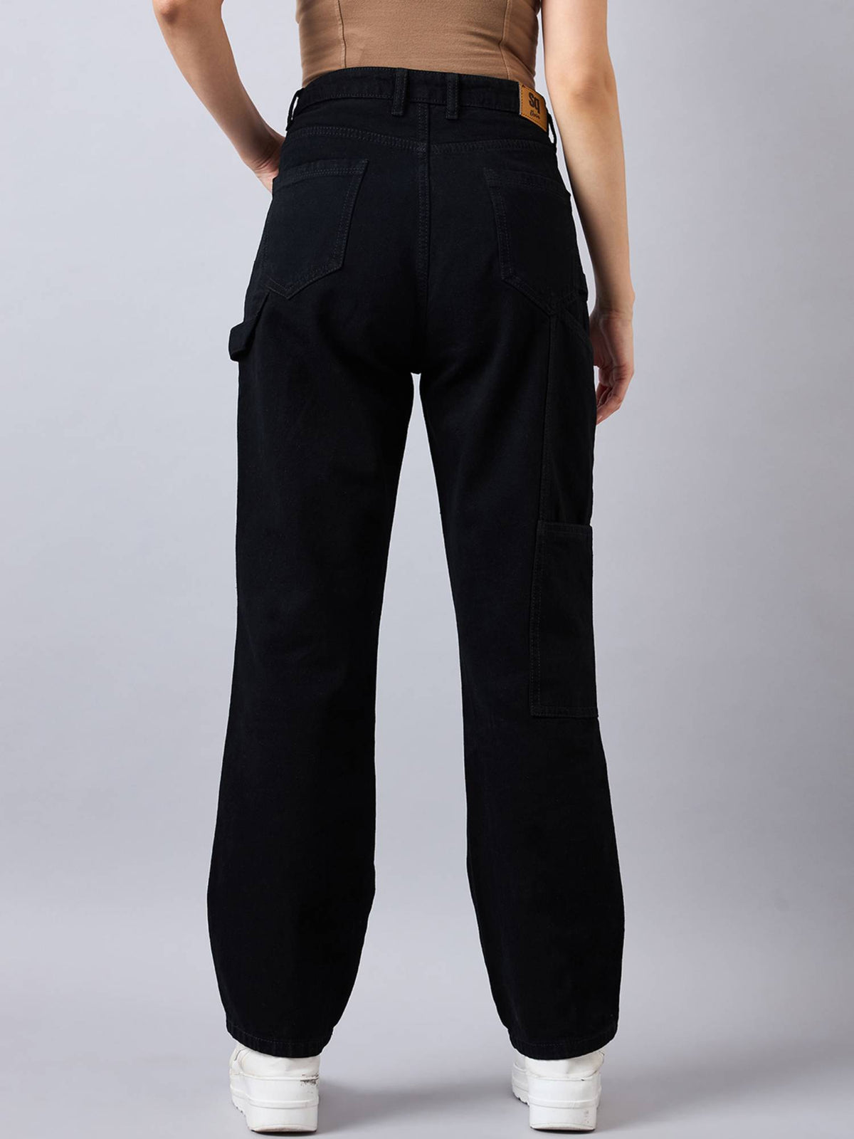 Women Relaxed Fit High Rise Carpenter Jeans | RF89 - view 2