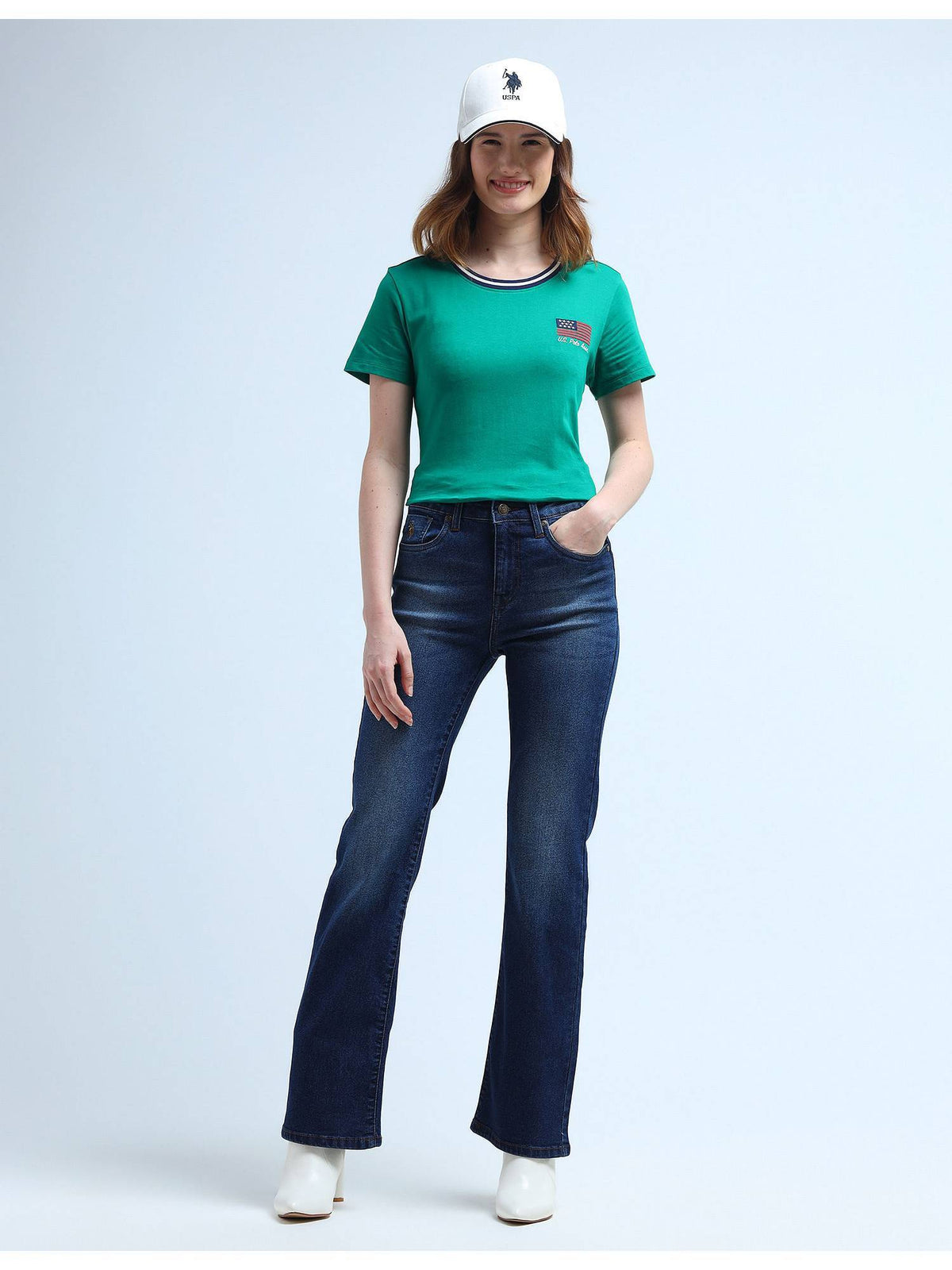 Black High Rise Regular Bootcut Stretchable Jeans | BG78 - view 10