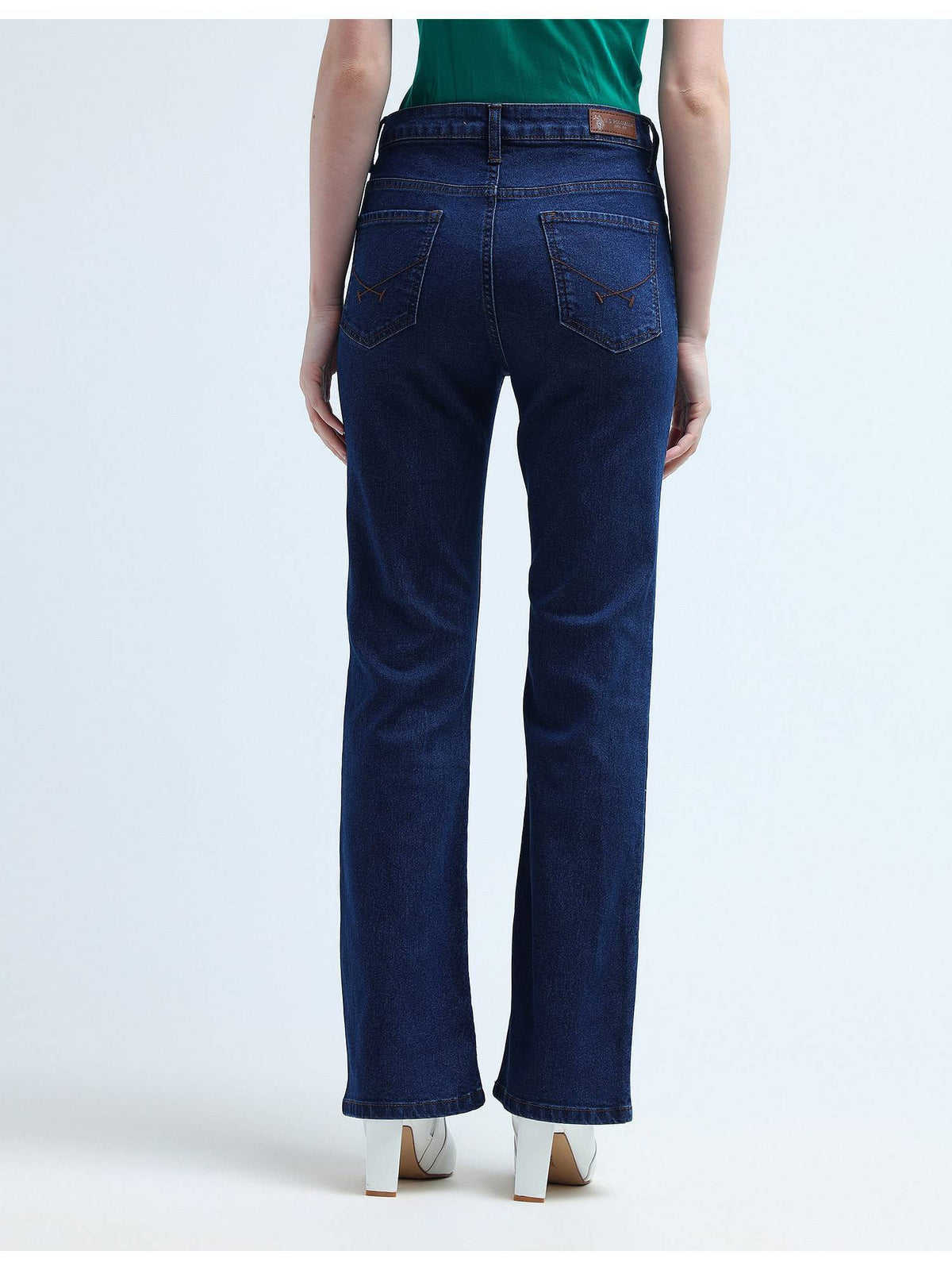 Black High Rise Regular Bootcut Stretchable Jeans | BT10 - view 12