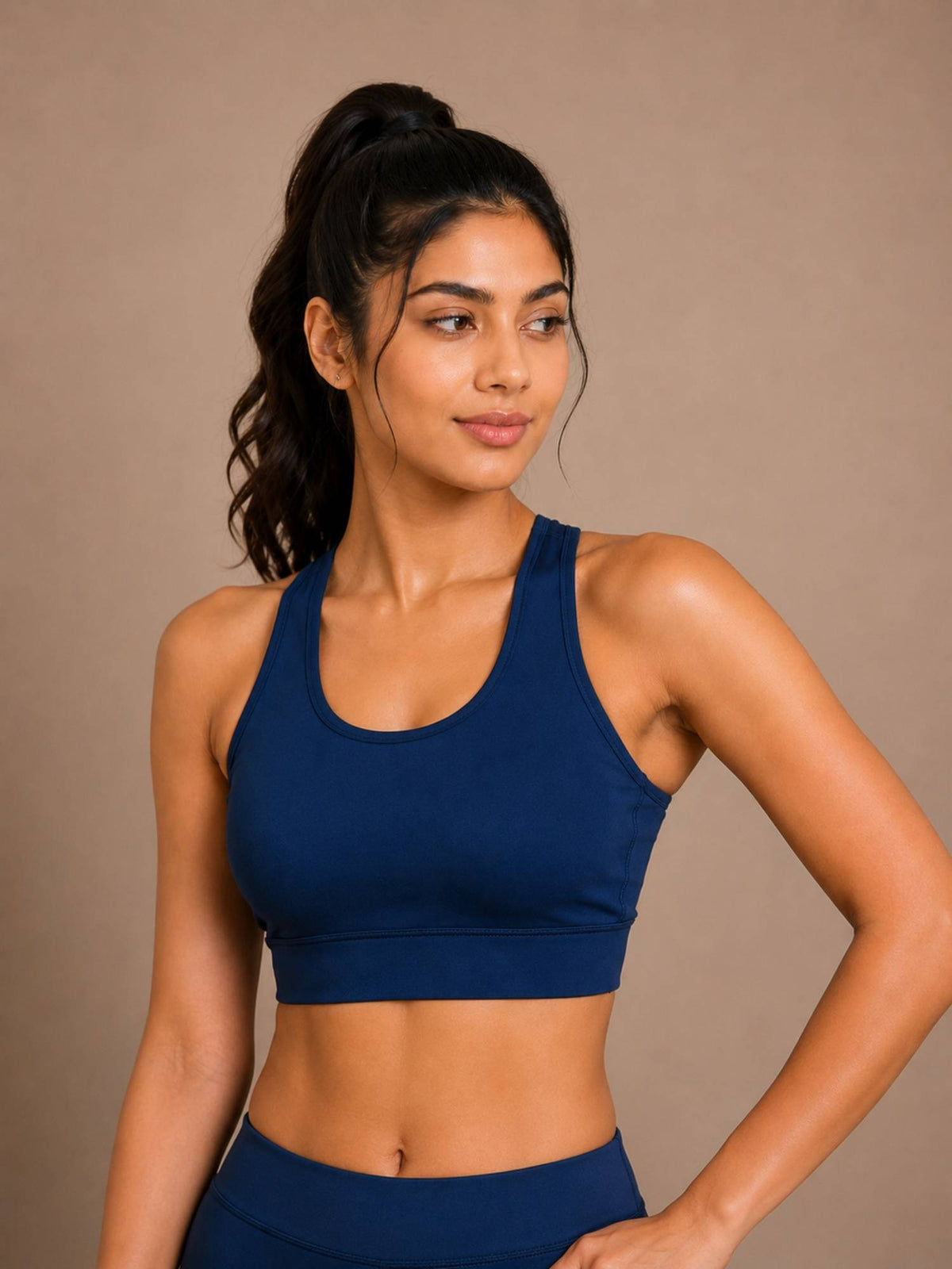 Black Padded Wire free Sports Bra for Women | sb09 - view 12