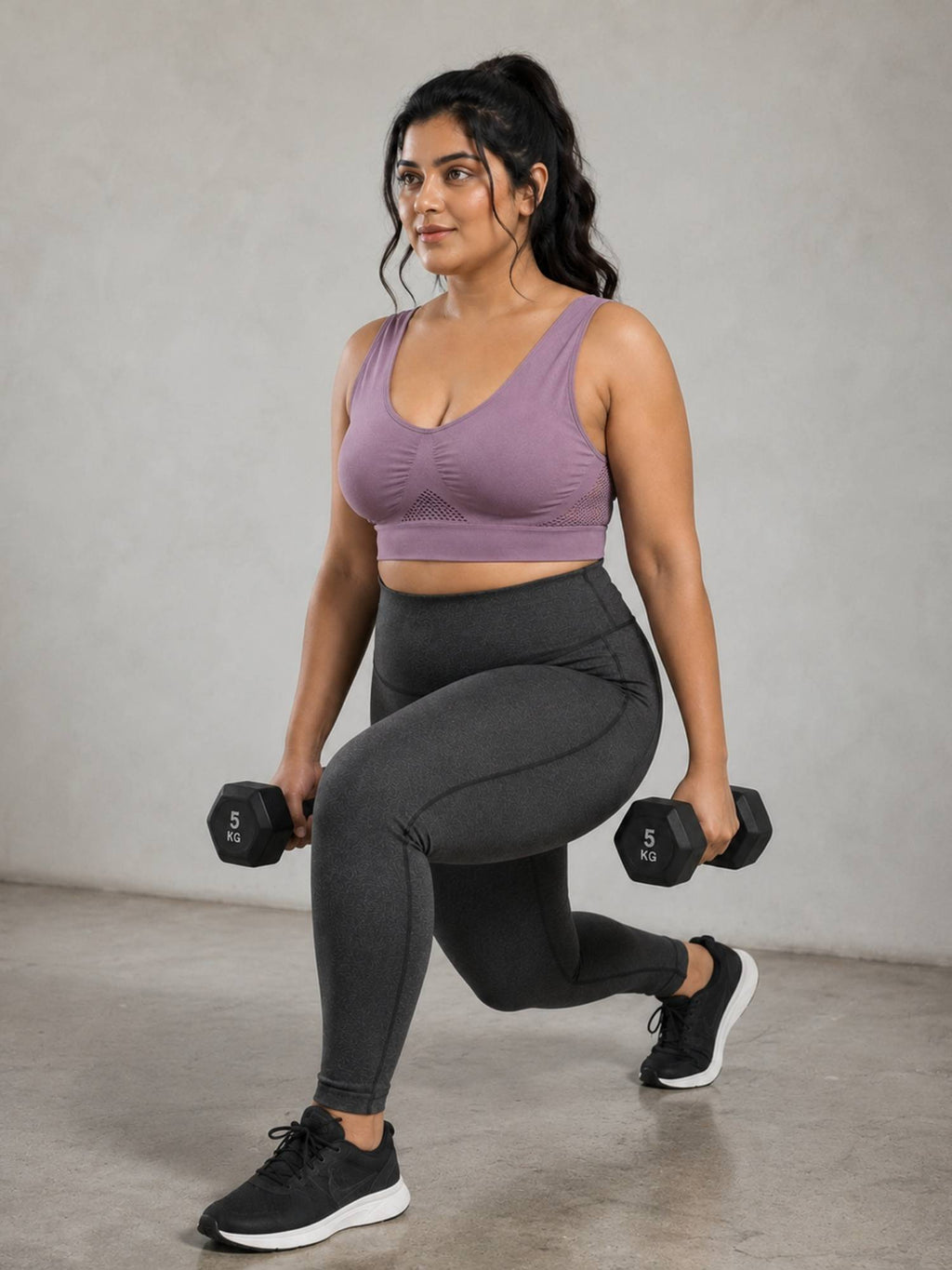 Black Padded Wire Free and High Coverage Sports Bra | sb09 - view 10