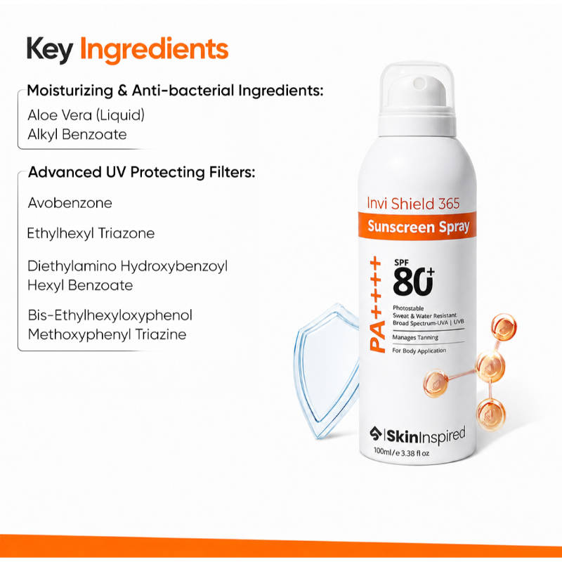 Invishield 365 Body Sunscreen Spray SPF 80+ PA++++ | B20 - view 5