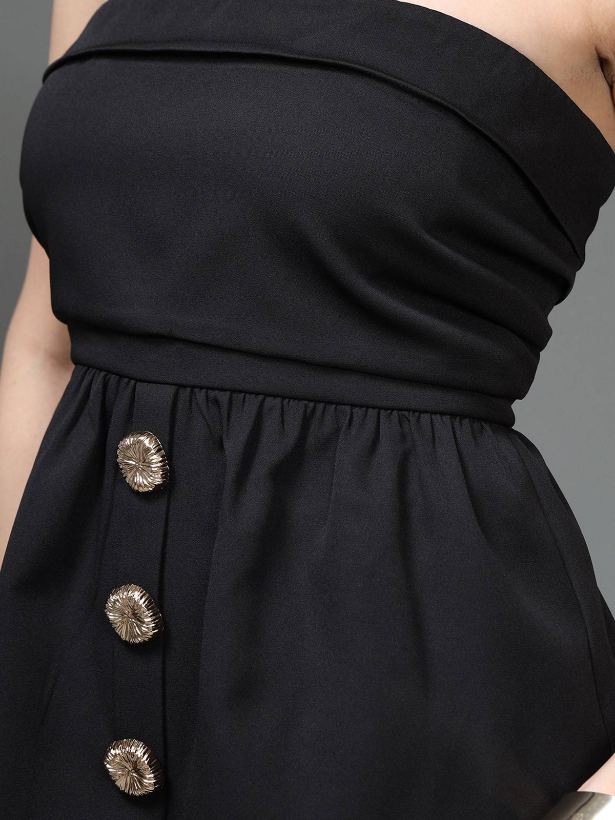 Women Solid Strapless Top | TT90 - view 5