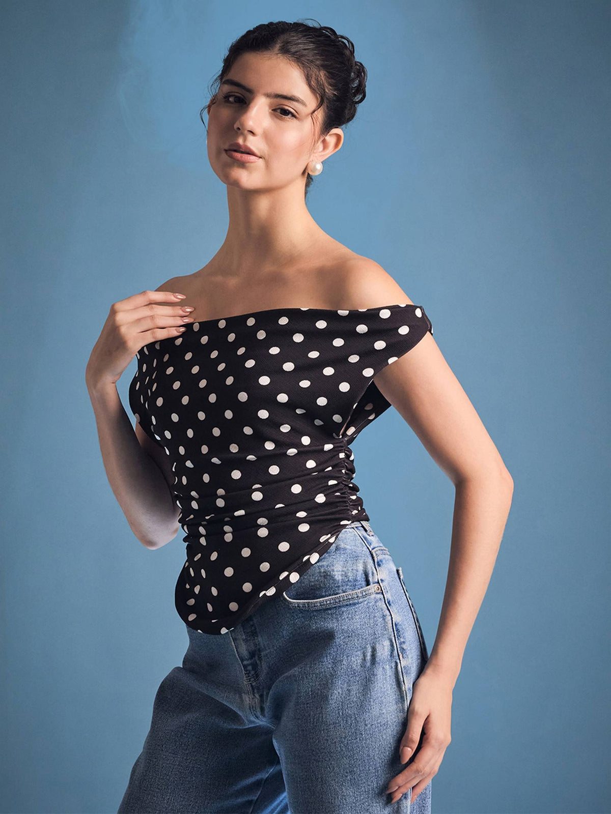 Women Blue Polyester Top | CT61 - view 10