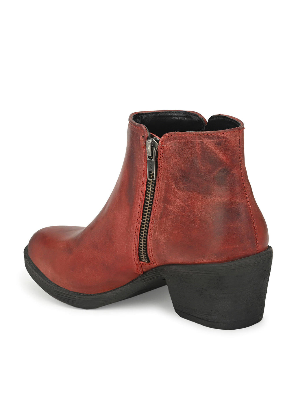 Solid Tan Leather Ankle Boot | BT61 - view 12