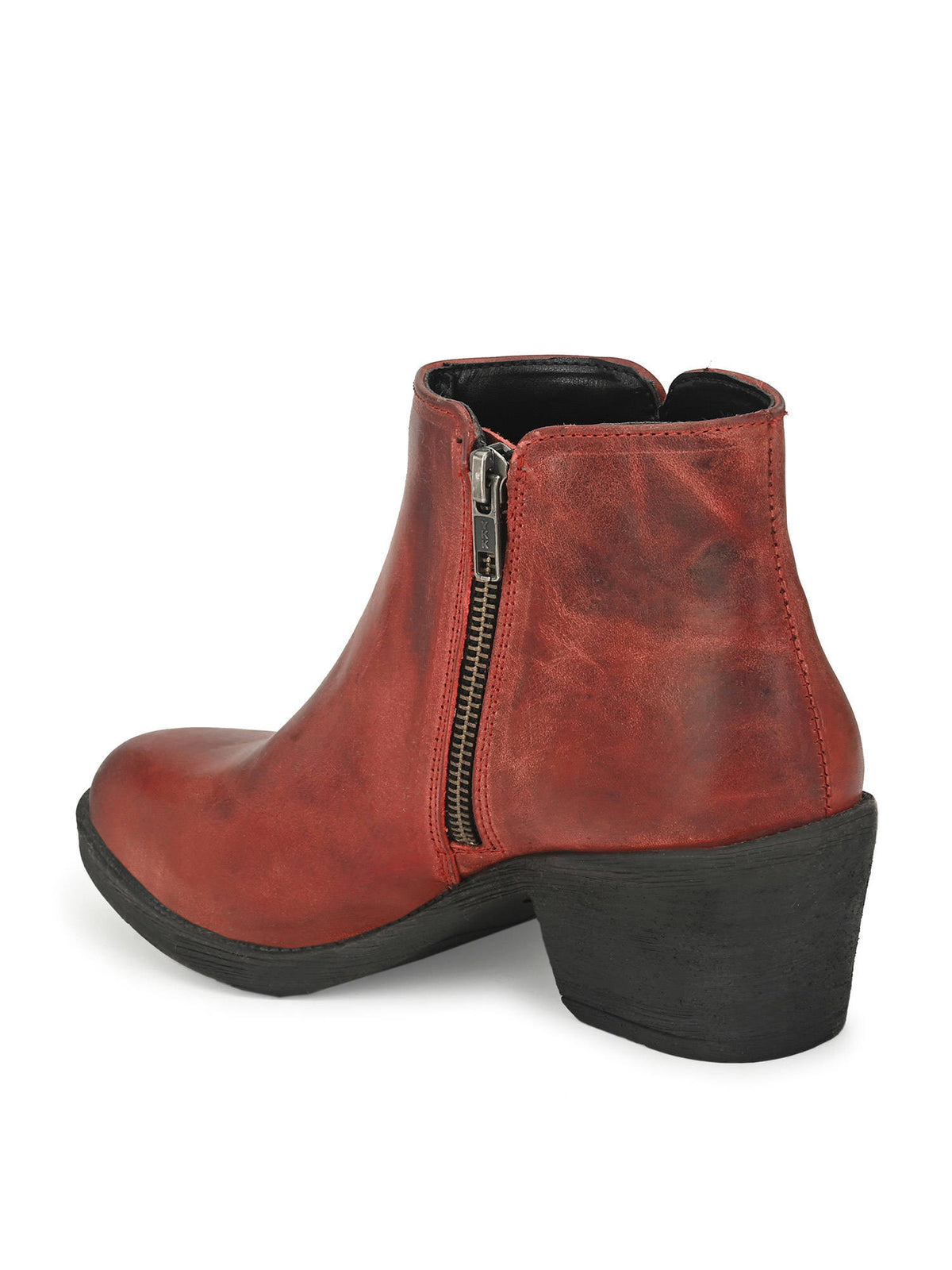 Solid Tan Leather Ankle Boot | BT61 - view 12