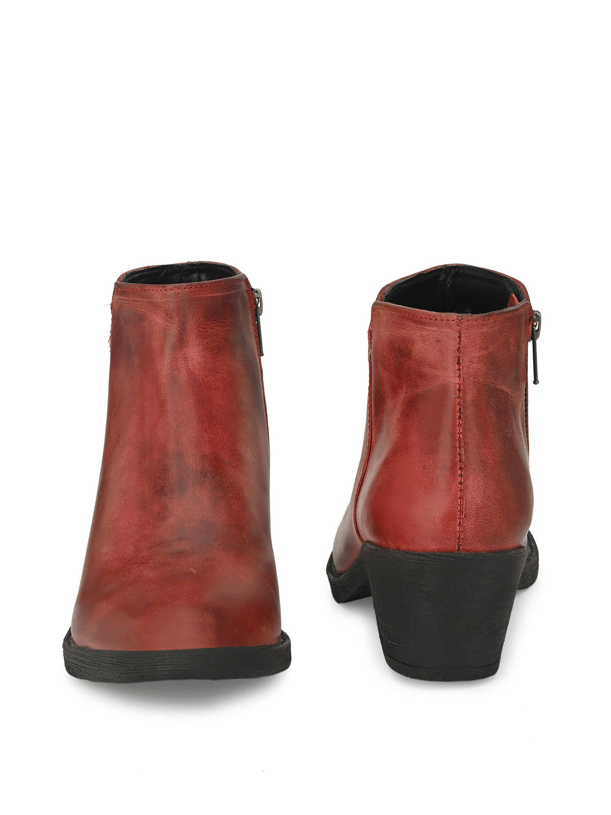 Solid Tan Leather Ankle Boot | BT61 - view 13