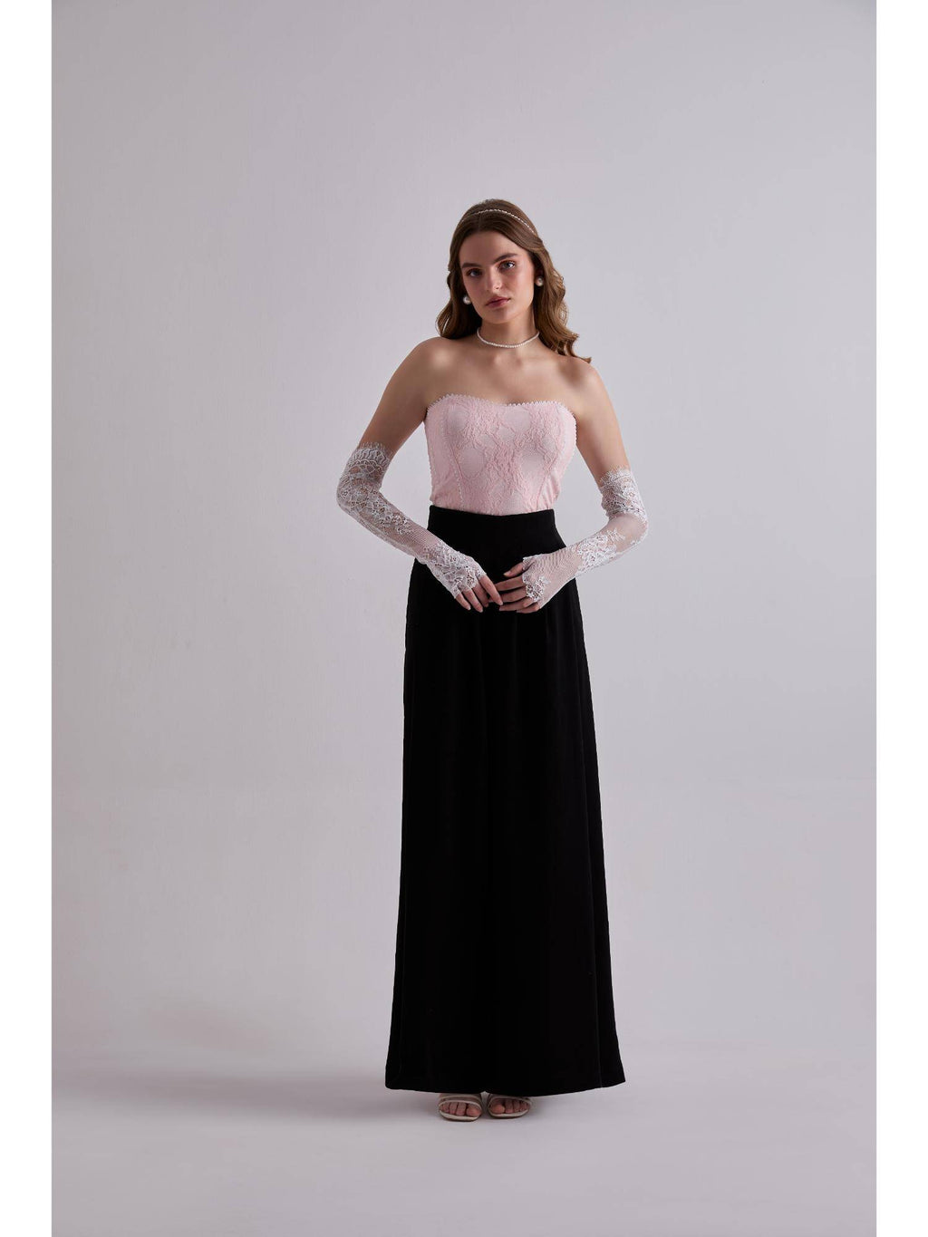 Lace Whisper Pink Corset Top | TT90 - view 5