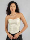 Brocade Ivory Corset Top | TT90 - view 1