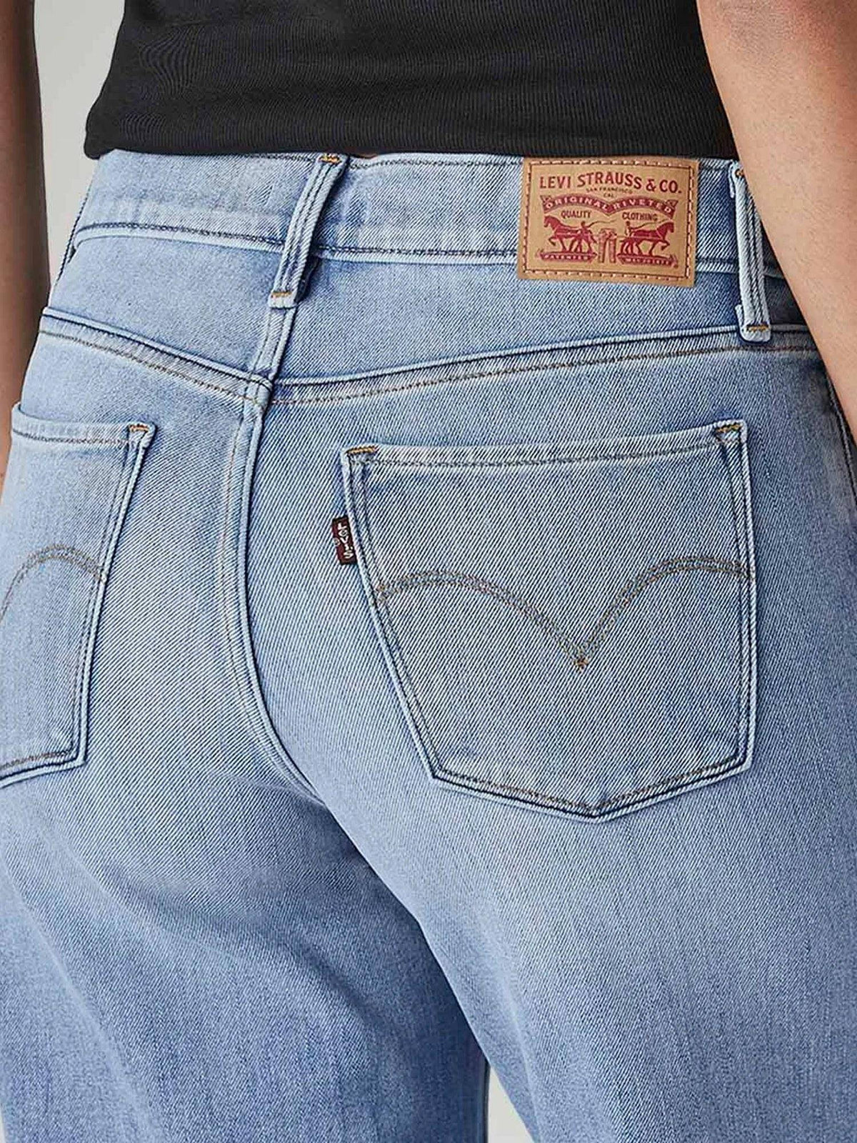 Womens Blue Solid Jeans | ST23 - view 4